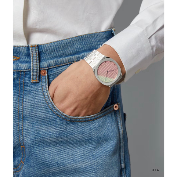 Gucci 25H Pink Silver Watch YA163410 Women's Size 38 - Picture 13 of 15